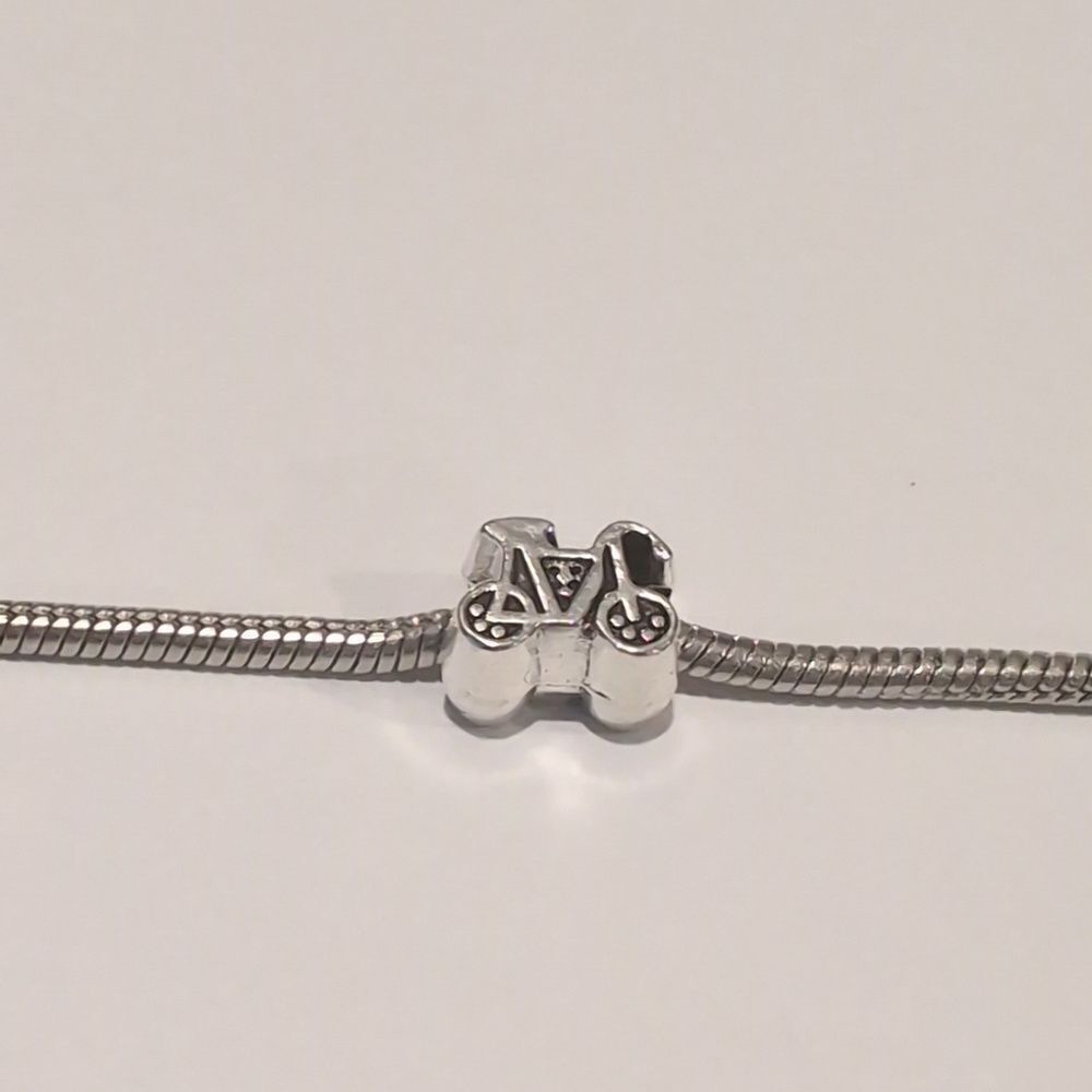 Silver‎ Bicycle Charm for Pandora Style Bracelet